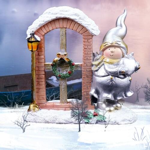 Newest Arrival Christmas Doll Decoration Gifts Resin Crafts Ornaments for DIy Family Festival Embellish