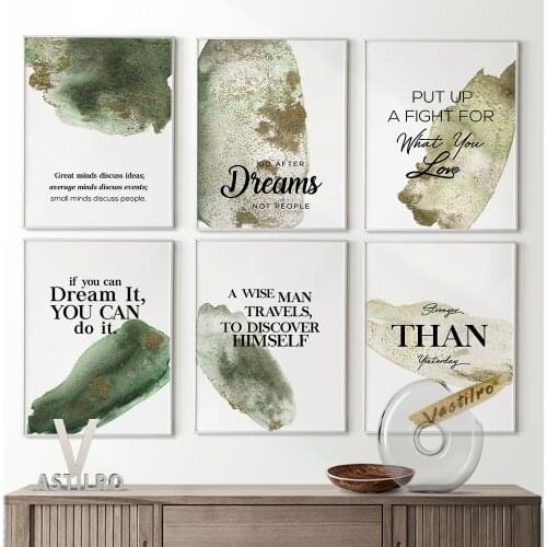 Watercolor Canvas Print Poster Abstract Illustration Decorate Art Painting Living Room Home Decor Bedroom Wall Stickers Picture