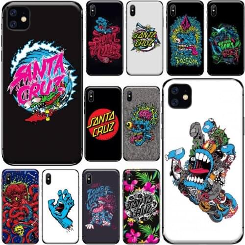 Santa Cruz Skateboards Phone Cases for iPhone 11 12 pro XS MAX 8 7 6 6S Plus X 5S SE 2020 XR Soft silicone cover shell funda
