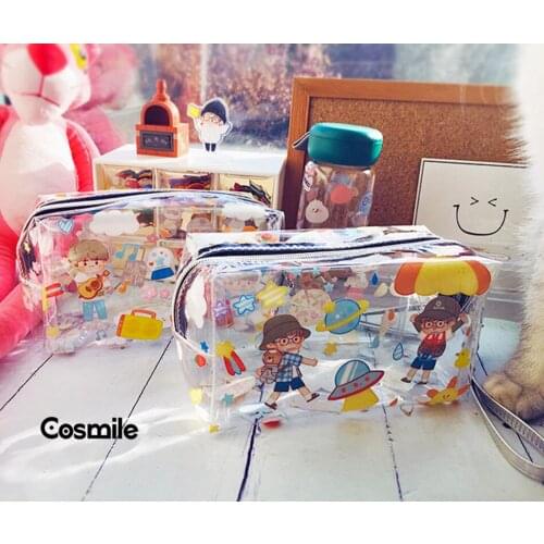 Cosmile Anime Zhen Hun Zhu Yilong Bai Yu Star PVC Waterproof cosmetic makeup bag storage bag limited cute cosplay Fan gift C