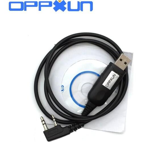 USB Programming Cable+ Driver CD For Walkie Talkie Baofeng UV-5RE UV5R 888S UV-82 UV-B5 BF-UVB2 Two Way Radio For Win7 Win10