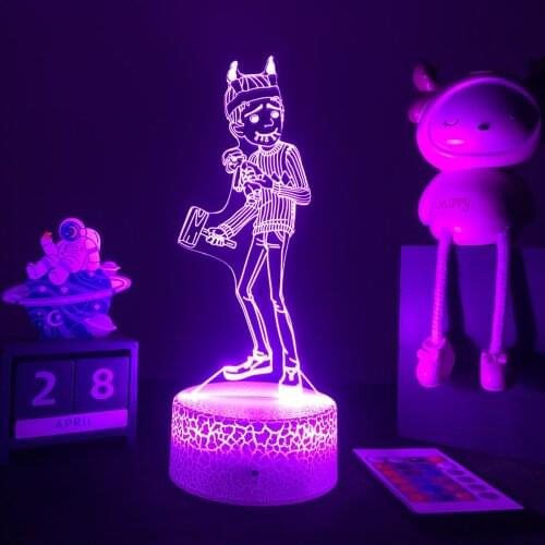 Horror Manga Souichi Tsujii Junji Ito Uzumaki 3D LED Lamp for Bedroom Decor Nightlight Birthday Gift Anime Junji Ito Collection