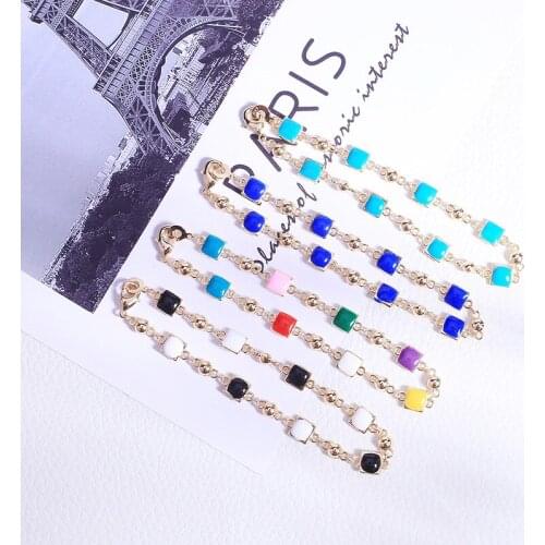 Ethnic Wind Retro Ancient Ways Blue Turquoise Stone Bracelet Female Dazzling Creativity Can Be Adjusted Big