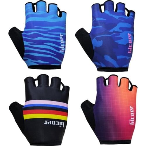 Cycling Gloves Men Women Road Racing Half Finger Summer Mittens Non-Slip Outdoor Sport Adult MTB Bike Glove