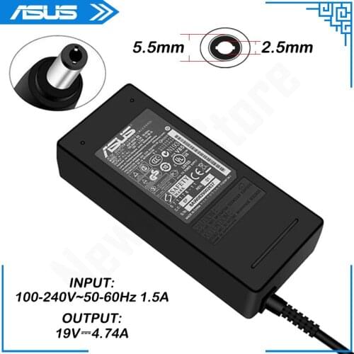 Laptop Charger 19V 4.74A 90W 5.5*2.5mm AC Adapter Power For ASUS X53E X53S X52F X7BJ X72D X72F X550Z X450VC X450JN X55C X55VD
