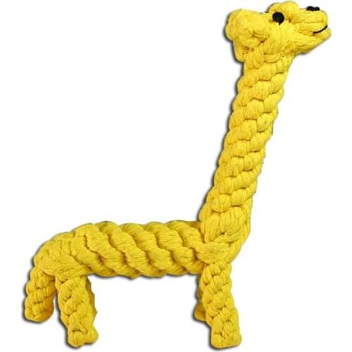 Puppy Dog Chew Toys Pet Small Dogs Cleaning Teeth Puppy Dog Cotton giraffe Toy Playing Animals Dogs Bite Resistant Toys