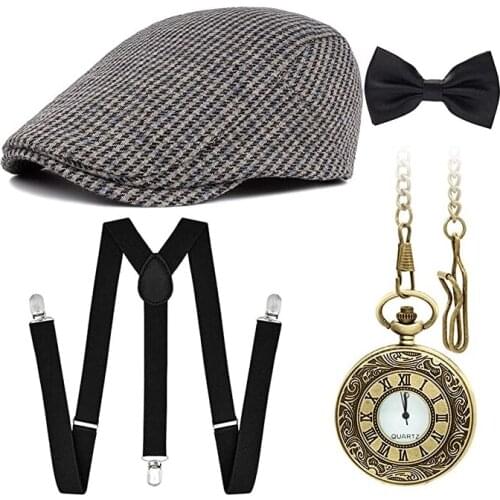 The 1920s vintage Great Gatsby party retro set and newspaper boy retro set
