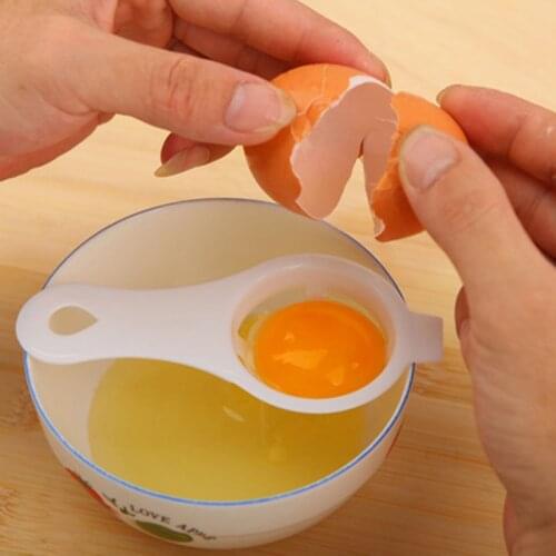 3 Pcs/Set Plastic Egg Yolk Separator Food-grade Egg Divider Protein Safe Practical Hand Egg Tools Kitchen Cooking Gadgets