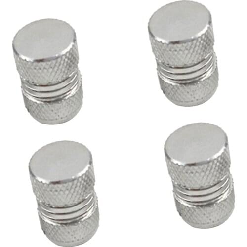 4 Pieces Aluminum Tire/Rim Valve/Wheel Air Port Cover Stems Cap Truck