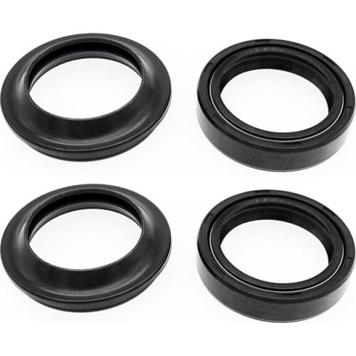 4 Pcs Motorcycle Front Fork Damper Shock Absorber Oil Seal Dust Seal For Kawasaki ZZR400 Z1000 Suzuki GSX750F Honda CB400