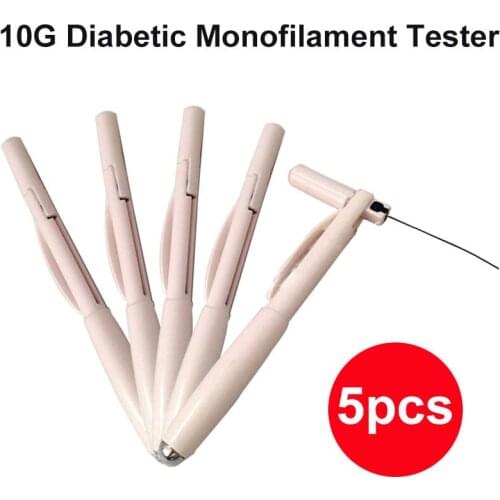 5Pcs 10g Diabetic Monofilament Tester Pen Foot Probe Endocrine Nerve Skin Contact Needle Diagnostic Tool
