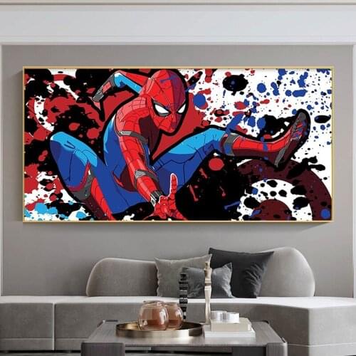 Watercolor Painting Avengers Posters Marvel Superhero Print Canvas Painting for Living Room KidS Bedroom Decor Mural Pictures