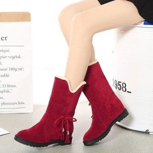 Shoes Woman Autumn Winter Snow Boots Ankle Boots Anti-Slip Flat Plus Thick Velvet Short Warm Cotton Padded Shoes Luxury Fashion