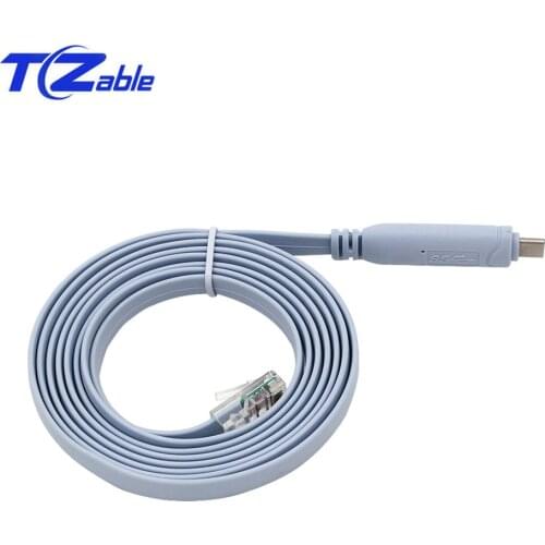 FTDI Chip Serial Wire USB C 3.1 To RJ45 Console Cable RS232 For Cisco Router RJ 45 Converter Switch Line Type-C Extension Cables