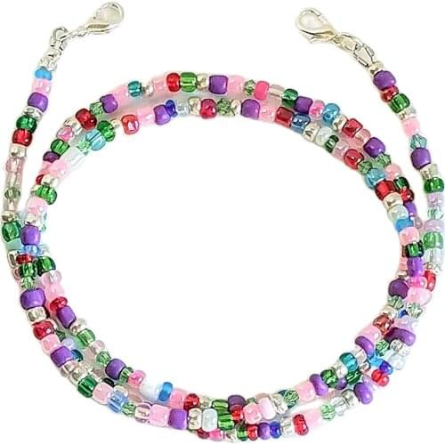 Color Mask Lanyard Mask Belt, Mask Lanyard, Beaded Mask Holder, Mask Accessories, Face Mask Hanging Neck Rope Sling Rope