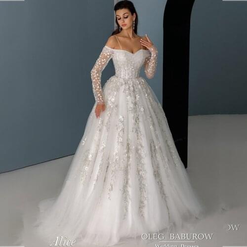 Elegant Beach Wedding Dresses A Line Lace Appliqued Off the Shoulder Boho Bridal Gowns for Women Custom Made Robe De Mariée