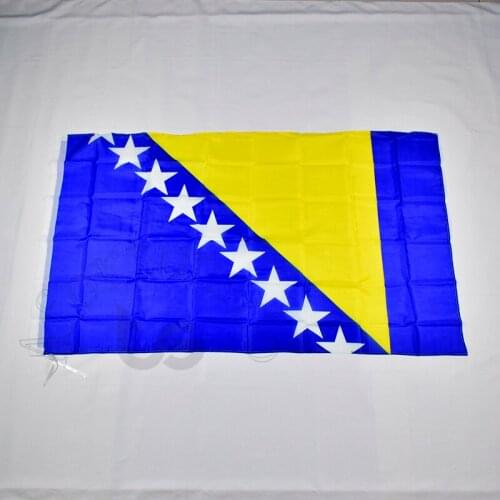 Bosnia and Herzegovina 90*150cm flag Banner 3x5 Foot Hanging National flag Home Decoration flag