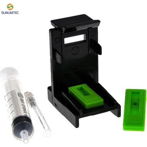 Refill Tool Ink Cartridge Clamp Absorption Clip Pumping Tool for HP Printers 121 122 140 141 300 301 302 21 22 61 650 652 651