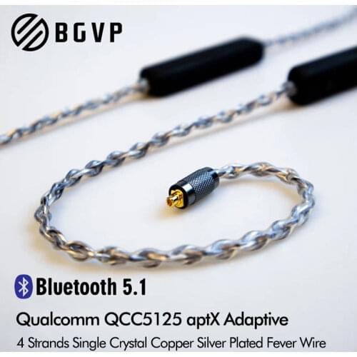 BGVP M2 True Wireless TWS Bluetooth 5.1 APTX HD QCC5125 AAC MMCX 2Pin Waterproof Sport Earbud Cable DN2 ZERO DM8 Q2 A7 Tape Pro