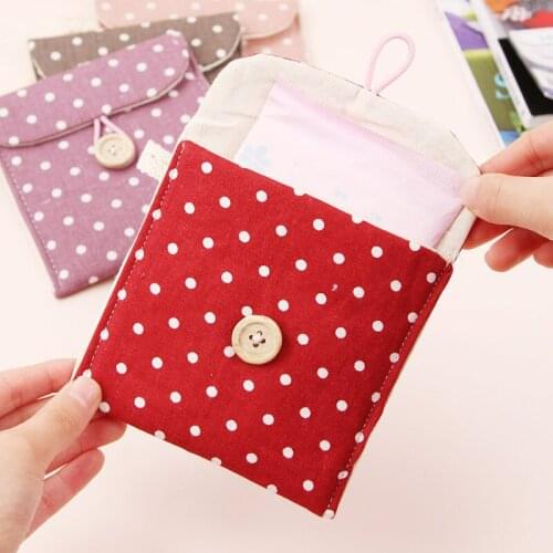 Korea Cotton And Linen Sanitary Napkin Storage Bag, Sanitary Napkin Bag, Aunt Towel Bag, Sanitary Napkin Bag