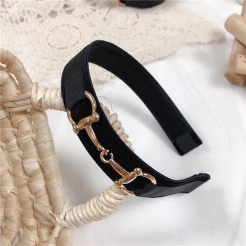Fashion Exquisite metal buckle Hair Hoop Headband Hairband for Women Girls Shining Hair Band Hair Accessories 2018 New