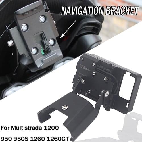 New For Ducati Multistrada 950 S from 2017 1260 from2018 Enduro from 2016 Motorcycle Mobile Phone Stand Holder GPS Plate Bracket