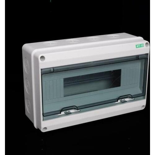 HT Plastic Distribution Box 5 Ways To 24 Ways Surfaced Box Low Voltage Circuit Breakers Home Use