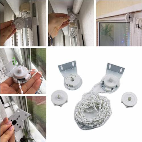 28mm Manual Roller Blinds Bead Chain Curtain Shutter Accessories Zipper volet roulant Window Blind Bathroom Home Accessories