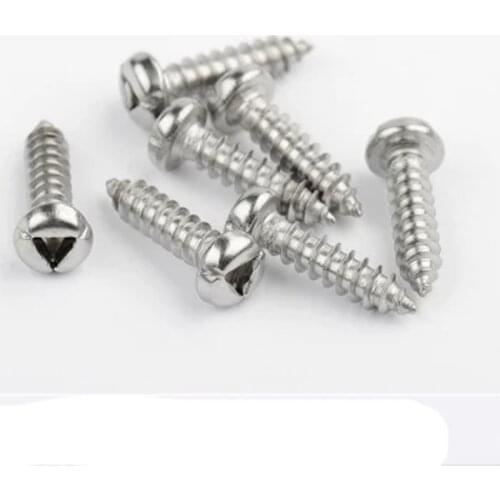 30pcs M3x10/12mm Length 304 stainless steel Triangular groove Round head self-tapping nail Anti-theft screws Precision screw