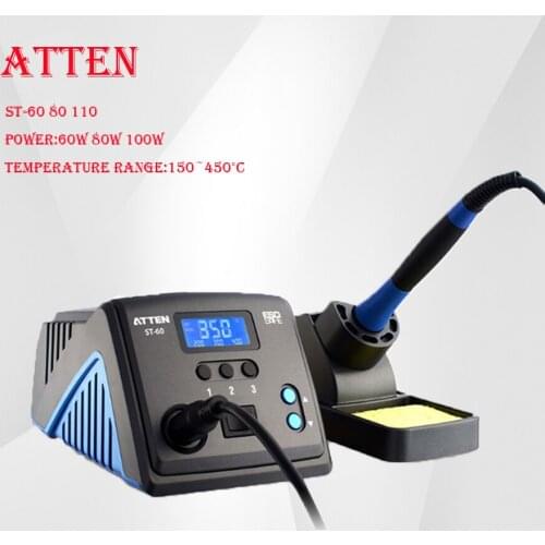 ATTEN ST-60 60W 80W 100W Digital Display solder station high quality solder iron welding tool soldering repair original