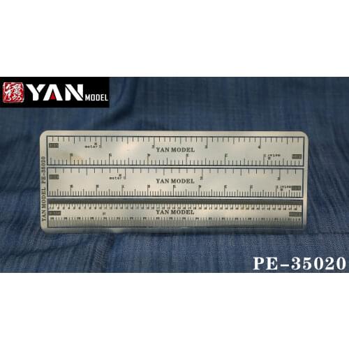 Yan Model PE-35020 Scale Conversion Ruler (1/24, 1/35, 1/48, 1/72, 1/350, 1/700)