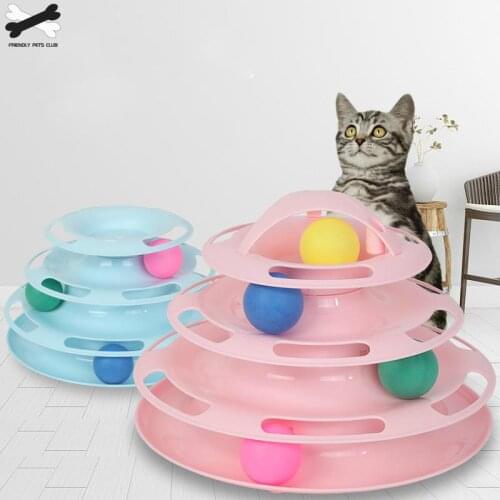 Funny Cat Pet Toy Cat Toys Intelligence High Quality Cat Toy Balls Cat Crazy Ball Disk Interactive Toy For IQ Traning