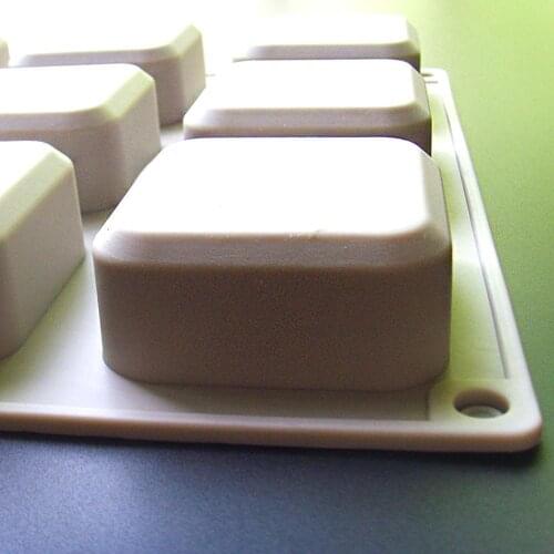 1Pcs 9 Grids Square Silicone Soap Molds Handmade Soap Making Soap Cake For DIY Mold Chocolate