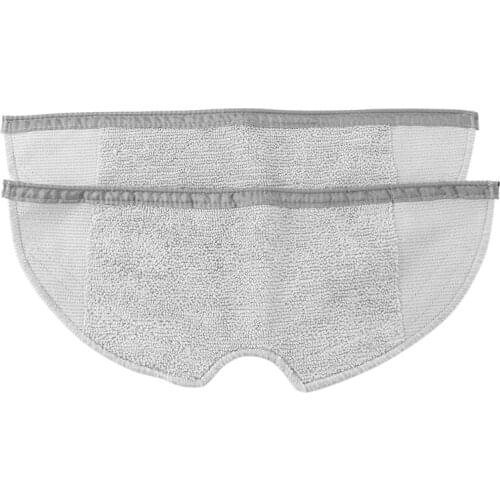 2Pcs Roborock S50 S51 Parts Mop Cloths For Xiaomi Vacuum Cleaner Generation 2 Dry Wet Mopping Cleaning