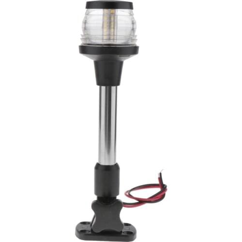 244mm DC 12-24V Boat LED Anchor Light 360° Folding Navigation Waterproof