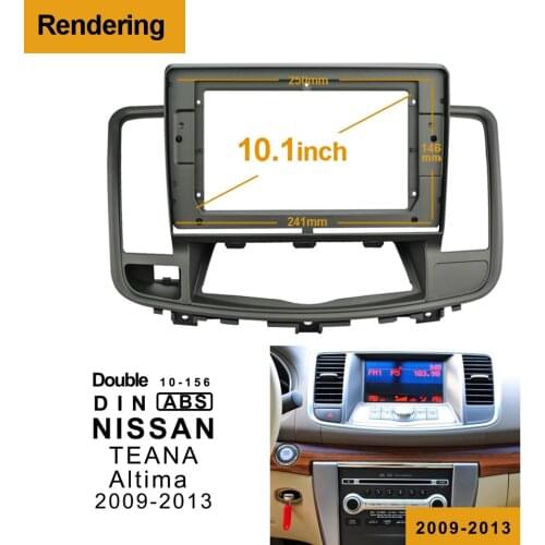 2din 1Din Car DVD Frame Audio Fitting Adaptor Dash Trim Facia Panel 10.1inch For NISSAN TEANA Altima 2009-2013 Radio Player