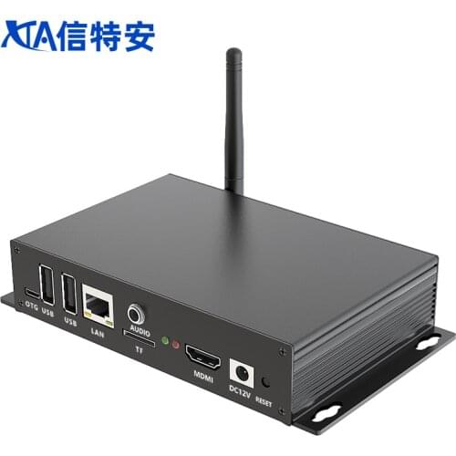4K hd Android OS WIFI Digital Signage Media Player Box With Remote Control Software