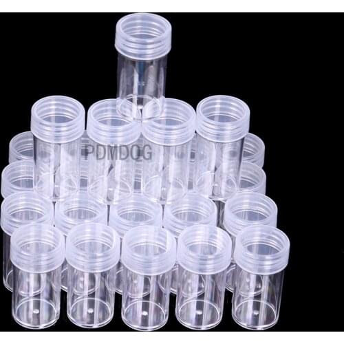 60/240 Bottles 5D DIY Diamond Painting Embroidery Rhinestone Accessories Tools Holder Transparent Storage Carry Case Container