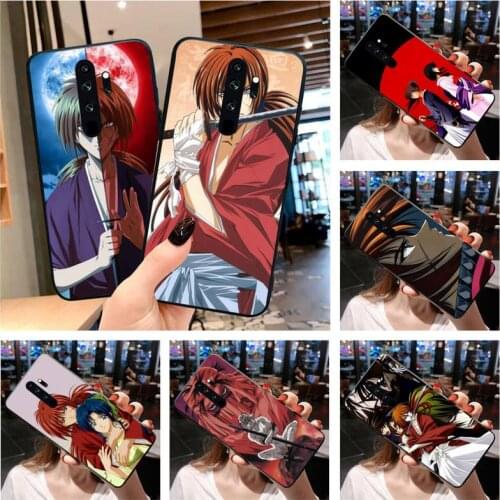Anime Rurouni Kenshin Phone Case for Redmi 9A 8A 7 6 6A Note 10 9 8 8T Pro Max Redmi 9 K20 K30 Pro