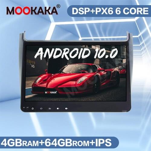 DSP PX6 Android 10.0 64GB Car Multimedia DVD Player GPS Navigation For Volkswagen VW Polo 2012-2016 Auto Radio Stereo Head Unit