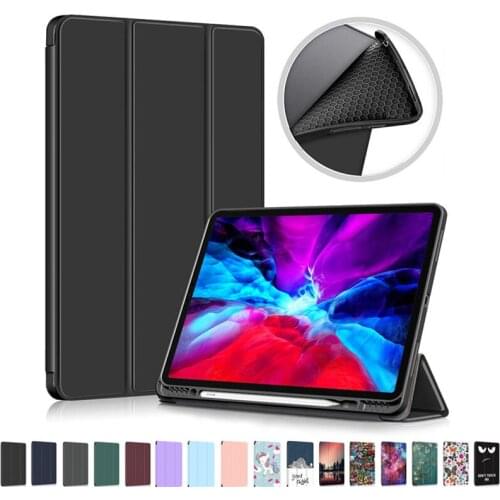 Case For iPad Pro 2021 11 12.9 inch Case Cover With Pencil Holder Funda for iPad Pro 11 12.9 Case 2021 2020 2018 For iPad Air 4