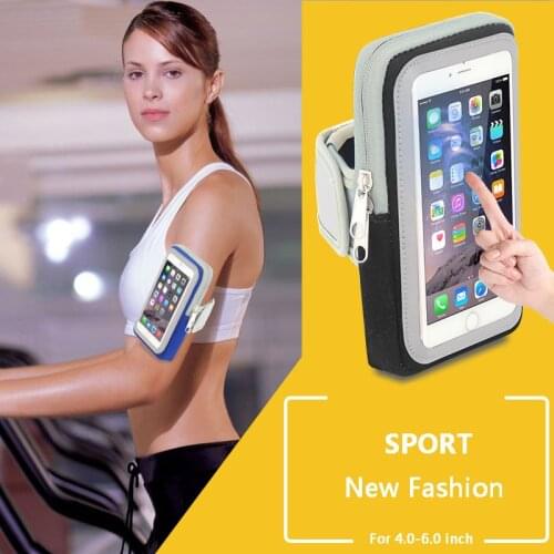 Touch Sensitive Waterproof Waistband Pouch Bag Case Running GYM Sport Arm band for Iphone 6 6s 7 8 Plus X Phone Cases Cover