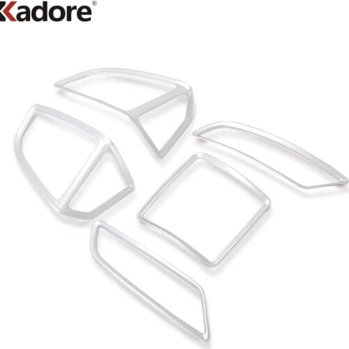 For Ford Escape Kuga 2013 2014 2015 ABS Matte Interior Air Vent Outlet Cover Trim AC Decoration Trims Car Accessories 5pcs
