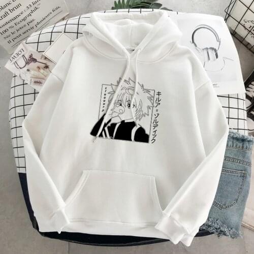 Harajuku Killua Zoldyck Hisoka Hunter x Hunter Anime Japan Pullovers Hoodies Cartoon print Streetwear Casual Women Sweatshirt
