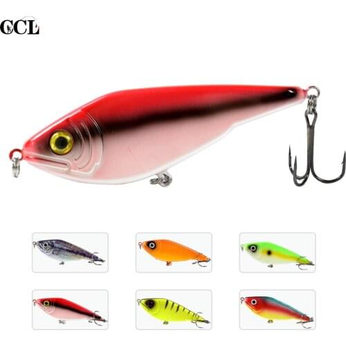 CCLTBA 12cm 51.5g Jerkbait Fishing Lures Fake Bait Big Game Pike Lures Perfect Sinking Jerk Artifical Bait