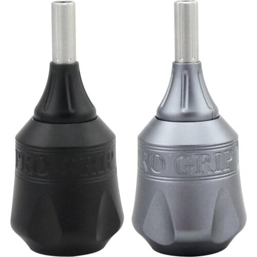 Discover Aluminum Adjustable Needle depth 4mm Cartridge Grip for Tattoo Needle Cartridge 38mm Grey And Black