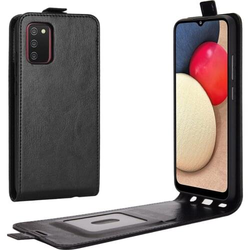 JONSNOW Flip Leather Case for Samsung A02S SM-A025F Cases Luxury Phone Cover with Card Slot 6.5 inch