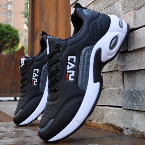 2021 Spring New Fashion White Sneakers Boys Casual Leather Sport Shoes Men Vulcanized Shoes for Outdoor Walking Trainers Shoes