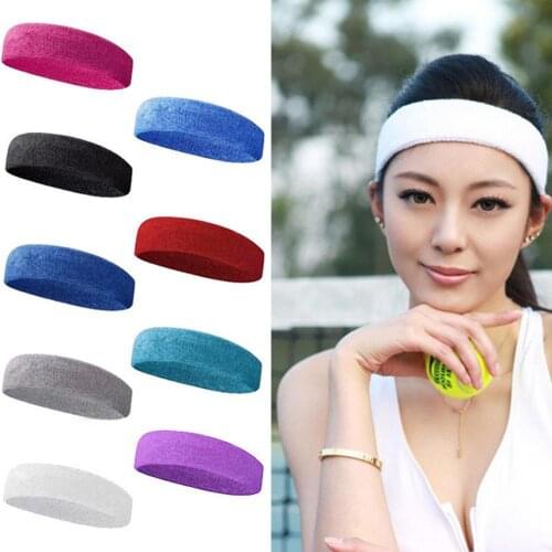 Summer Sports Yoga Sweatband Women men Headband Fashion Gym Stretch Hair Band Sports Safety Sweatband