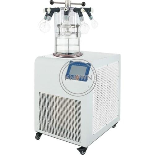 Small Vertical Vacuum Freeze Dryer Machine Vegetables Fruit Cordyceps Medicinal Laboratory Multifunctional Freeze Dehydrator